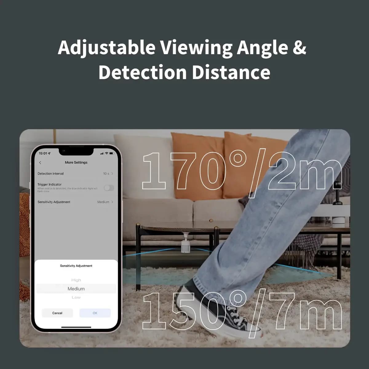 Aqara Motion Sensor P1 [1.30 x 1.30 x 1.64 inch (33.1 x 33.1 x 41.6 mm), 0.072 Pounds / 33g, 7 Meters]