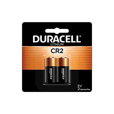 Duracell® CR2 3V High Power Lithium Batteries, Pack of 2 [Cell Type Lithium Ion, voltage 3 V, Warranty 10-Year Limited, model Photo 3-Volt Lithium CR2 Batteries]
