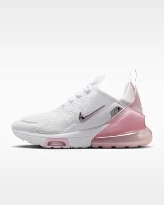 Nike Air Max 270 Premium Women's Shoes White/Pink Foam/Pearl Pink/Metallic Silver [White/Pink Foam/Pearl Pink/Metallic Silver, W 5 / M 3.5, W 5.5 / M 4, W 6 / M 4.5, W 6.5 / M 5, W