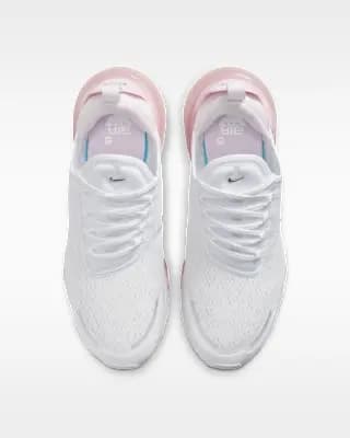 Nike Air Max 270 Premium Women's Shoes White/Pink Foam/Pearl Pink/Metallic Silver [White/Pink Foam/Pearl Pink/Metallic Silver, W 5 / M 3.5, W 5.5 / M 4, W 6 / M 4.5, W 6.5 / M 5, W