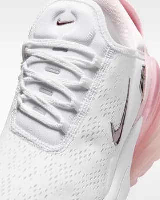 Nike Air Max 270 Premium Women's Shoes White/Pink Foam/Pearl Pink/Metallic Silver [White/Pink Foam/Pearl Pink/Metallic Silver, W 5 / M 3.5, W 5.5 / M 4, W 6 / M 4.5, W 6.5 / M 5, W