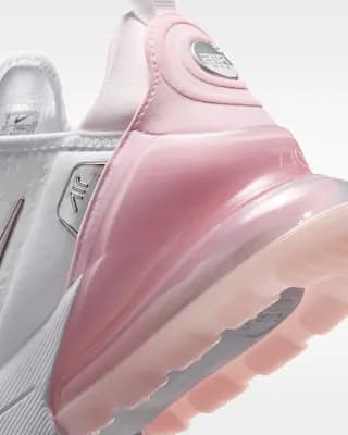 Nike Air Max 270 Premium Women's Shoes White/Pink Foam/Pearl Pink/Metallic Silver [White/Pink Foam/Pearl Pink/Metallic Silver, W 5 / M 3.5, W 5.5 / M 4, W 6 / M 4.5, W 6.5 / M 5, W