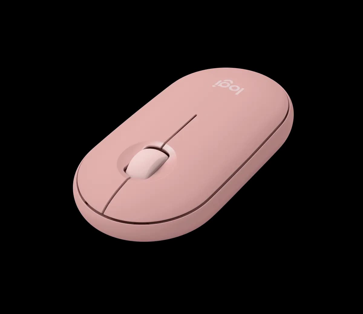 Logitech Pebble Mouse 2 M350s - Tonal Rose [4.17 in (106 mm), 2.31 in (58.7 mm), 1.05 in (26.62 mm)]
