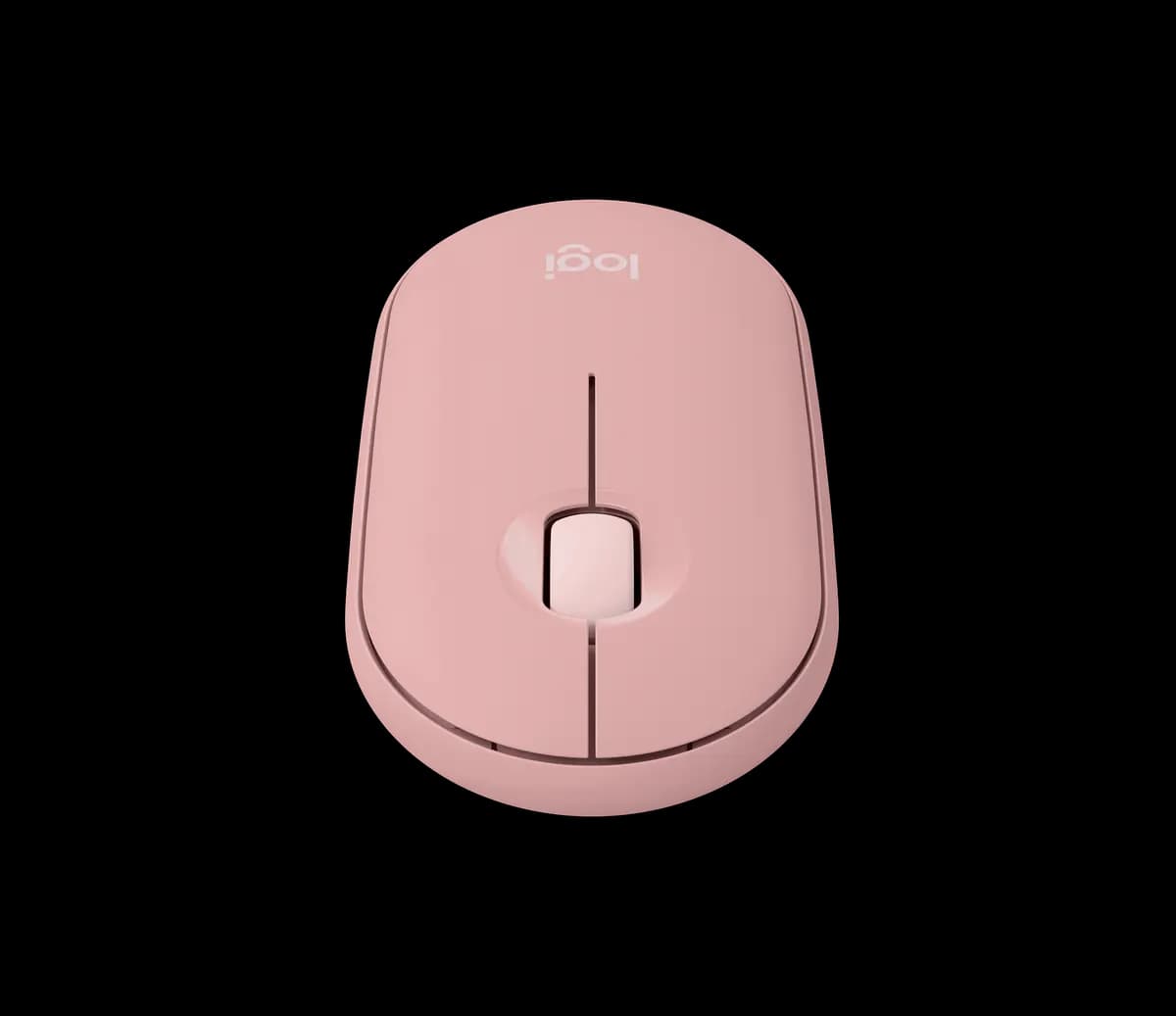 Logitech Pebble Mouse 2 M350s - Tonal Rose [4.17 in (106 mm), 2.31 in (58.7 mm), 1.05 in (26.62 mm)]