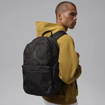 Jordan Air Backpack (22.6L) Black/Black/Black [Black/Black/Black, 100% polyester, Spot Clean]