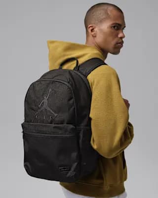 Jordan Air Backpack (22.6L) Black/Black/Black [Black/Black/Black, 100% polyester, Spot Clean]