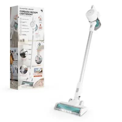 Sharper Image Cordless Vacuum Lightweight Stick and Handheld Combo White [Battery, 0 Meter, .24 Meter]
