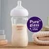 Philips Avent Glass Natural Baby Bottle with Natural Response Nipple - Clear - 8oz [Dimensions (Overall) 7.24 Inches (H) x 2.87 Inches (W) x 2.87, Weight .64 Ounces, Suggested Age 