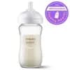 Philips Avent Glass Natural Baby Bottle with Natural Response Nipple - Clear - 8oz [Dimensions (Overall) 7.24 Inches (H) x 2.87 Inches (W) x 2.87, Weight .64 Ounces, Suggested Age 