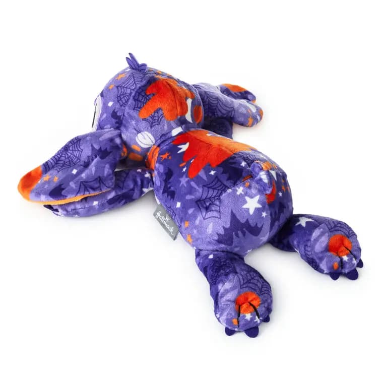 Disney Stitch Pumpkins and Bats Floppy Plush [10.5'' W x 4'' H x 6.5'' D, Plush fabric with polyester filling, To clean, wipe with damp cloth., 1HGN5323]