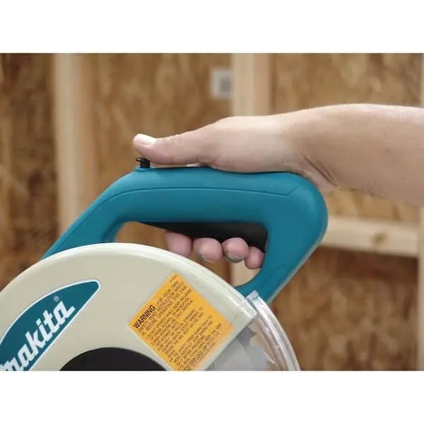 Makita 15 Amp 10 in. Corded Compact Single Bevel Compound Miter Saw with 40T Carbide Blade and Dust Bag, LS1040 [Amperage (A): 15 A, Bevel Type: Single Bevel, Color Family: Silver]