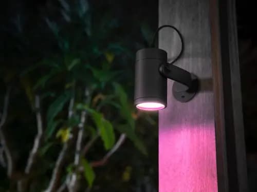 Philips Hue Lily Outdoor Spot light Extension Standard [Overall height 7-5/8 inch, Cable length 500, Color temperature 2000-6500 K]