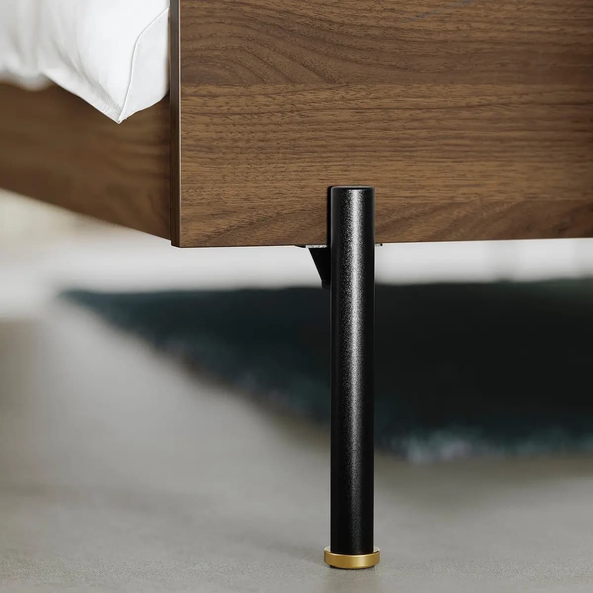IKEA RÅDMANSÖ Bed frame, brown walnut effect Queen [Width 63 ", Length 87 3/8 ", Max. headboard height 40 1/2 "]