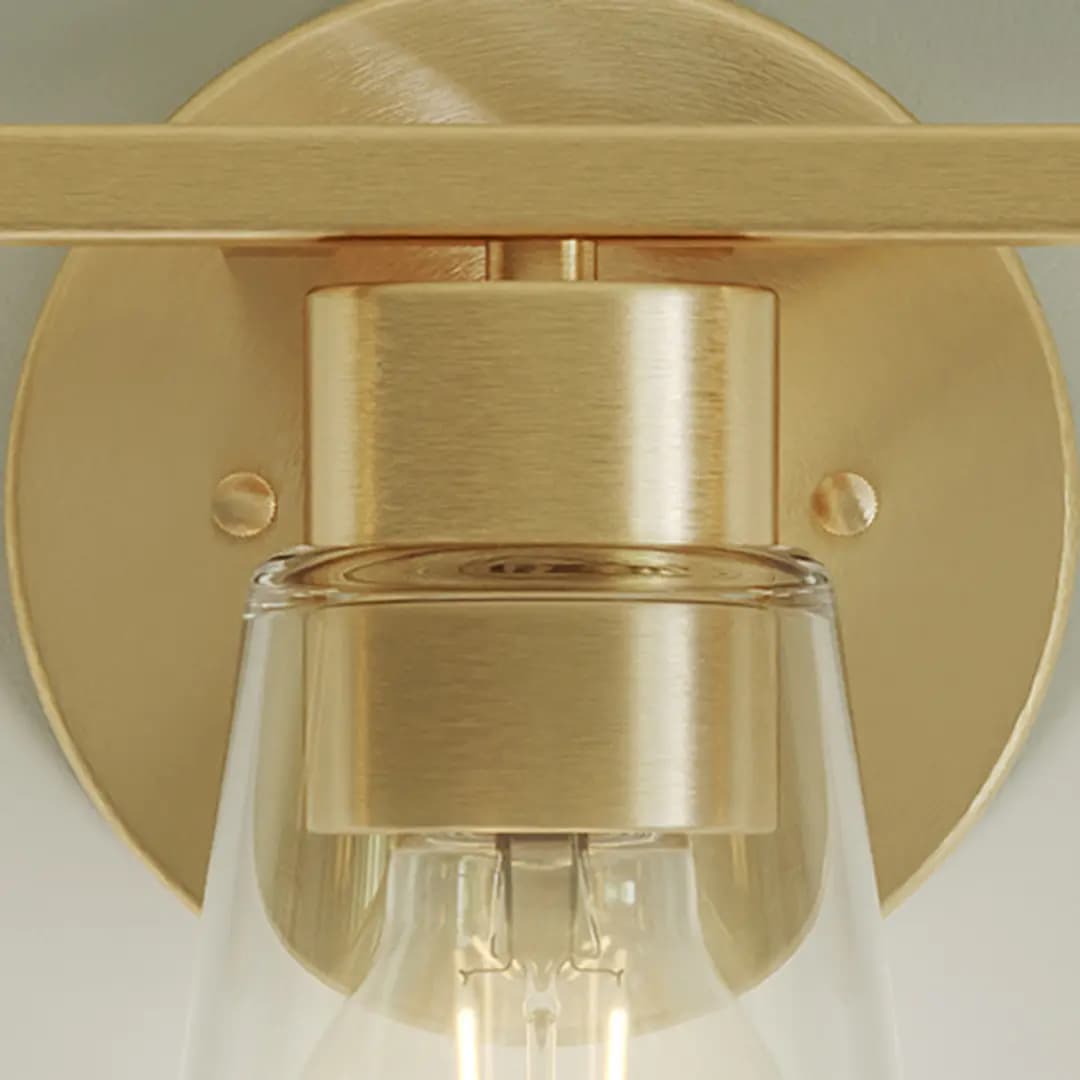 Kichler Stamos Vanity Light Black [Attribute 3-Light, Attribute Clear Glass, Attribute Cone Shade]
