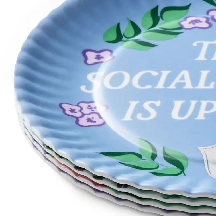 Bridgerton Appetizer Plates, Set of 4 [Count 4, Care instructions Dishwasher safe. Do not microwave., Item number 1PCL1119]