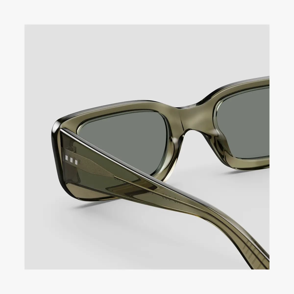 Monos Mesa Sunglasses Crystal Sencha / Grey Green Lens [Premium Mazzucchelli cellulose acetate frames, Medium, Lens colour]