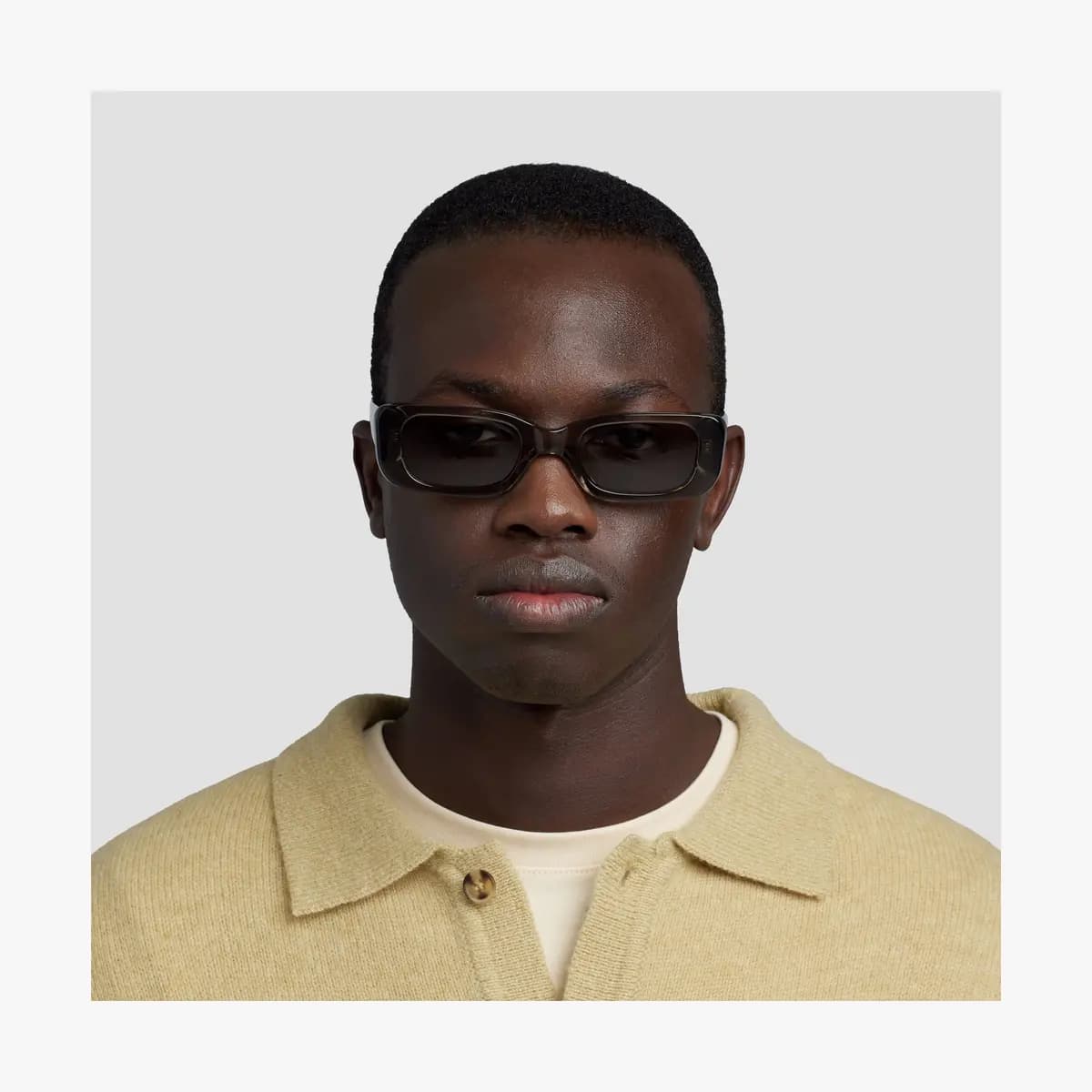 Monos Mesa Sunglasses Crystal Sencha / Grey Green Lens [Premium Mazzucchelli cellulose acetate frames, Medium, Lens colour]