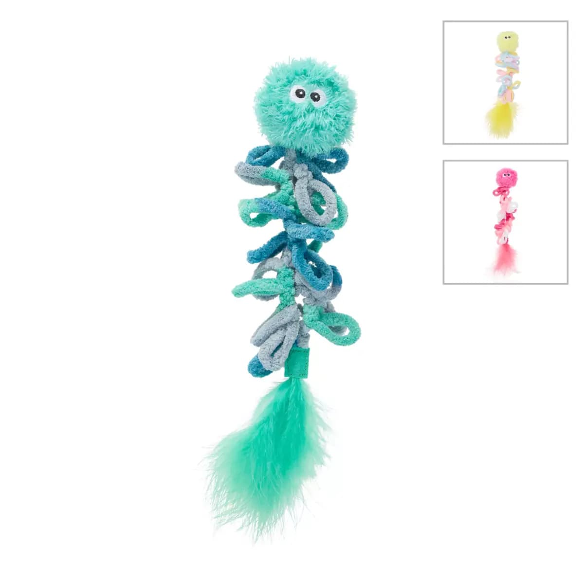 Whisker City Caterpillar Cat Toy [Brand Whisker City®, Includes 1 Cat Toy with Catnip, Intended For Cats, Activity Hunt & Stalk]
