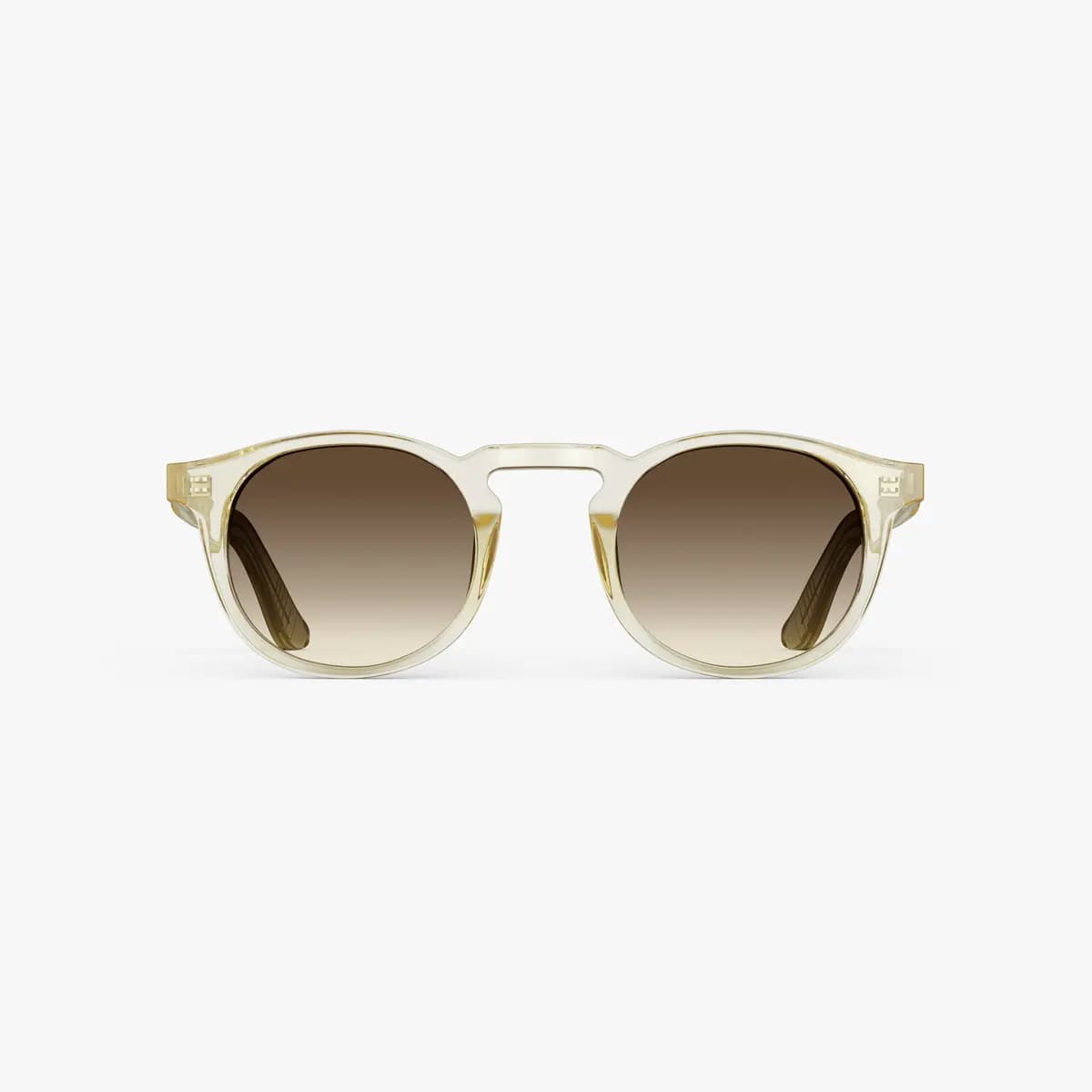 Monos Atrium Sunglasses Crystal Champagne / Brown Gradient Lens [Premium Mazzucchelli cellulose acetate frames, Small – Medium, Lens colour]