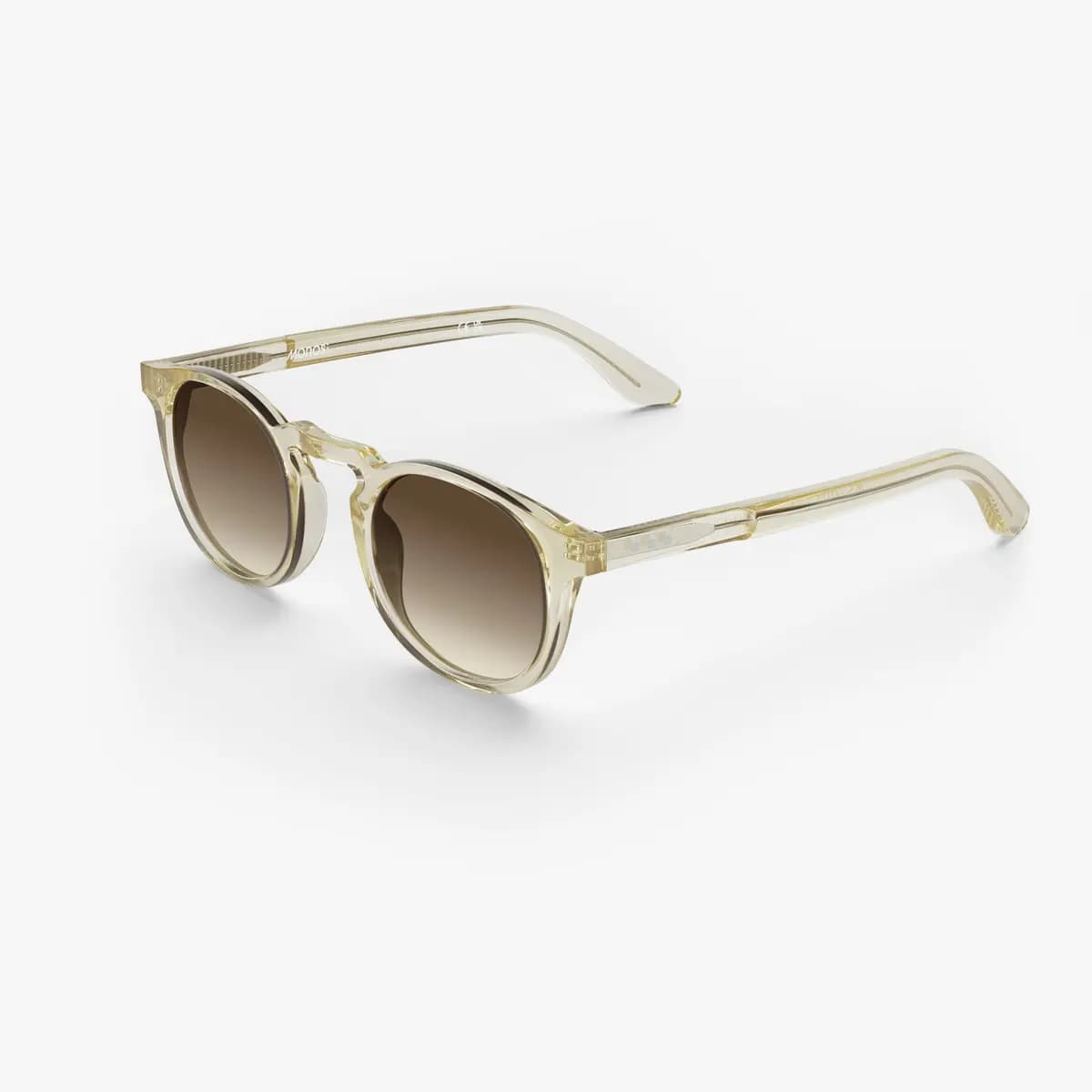 Monos Atrium Sunglasses Crystal Champagne / Brown Gradient Lens [Premium Mazzucchelli cellulose acetate frames, Small – Medium, Lens colour]
