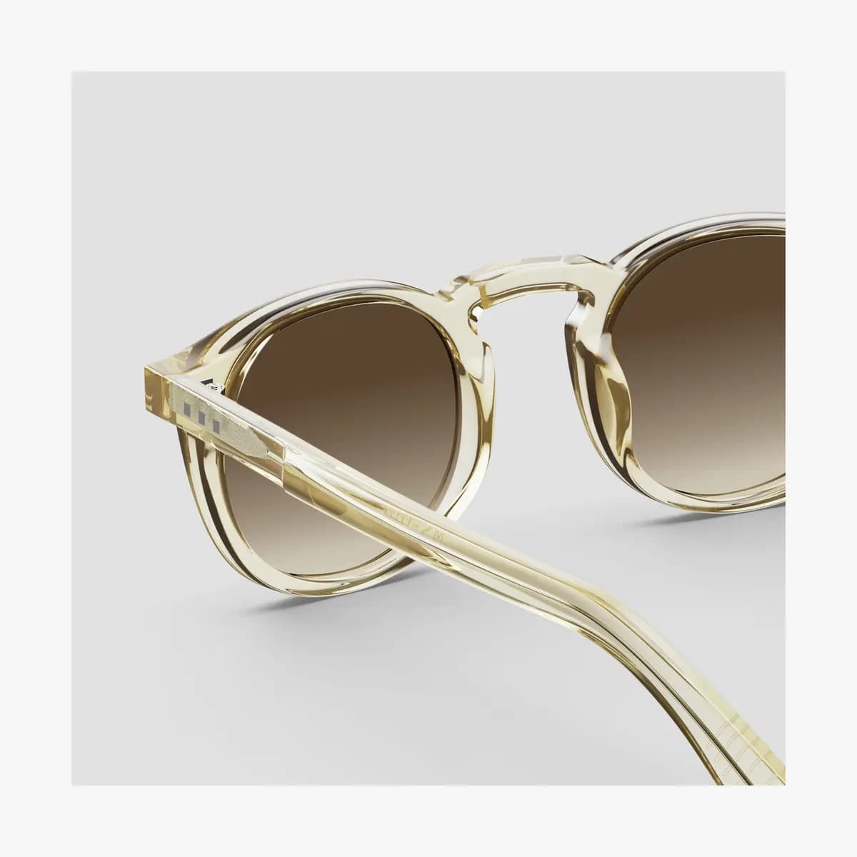 Monos Atrium Sunglasses Crystal Champagne / Brown Gradient Lens [Premium Mazzucchelli cellulose acetate frames, Small – Medium, Lens colour]