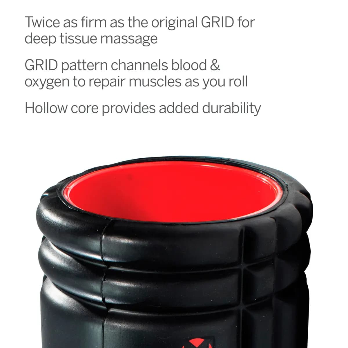 TriggerPoint GRID X Foam Roller [13.11 x 5.31 x 5.31 in, extra-firm EVA, 1 year warranty]