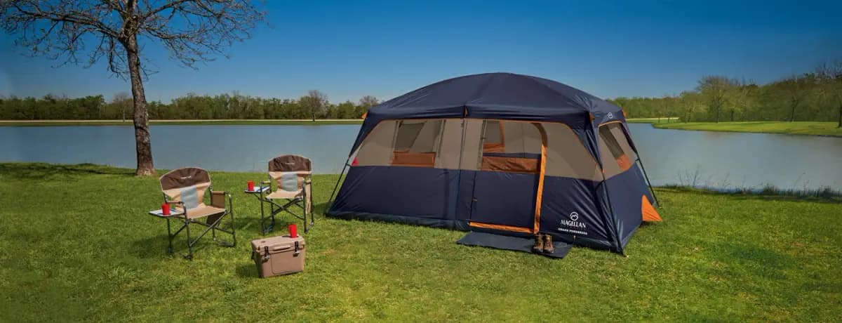 Magellan Outdoors Magellan Outdoors Grand Ponderosa 10 Person Family Cabin Tent [No, 3, Camping]