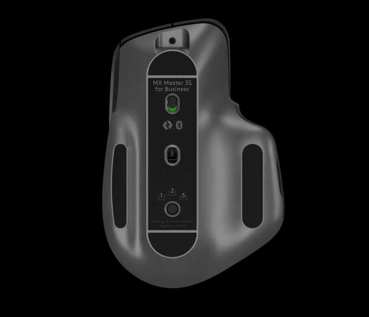 Logitech MX Master 3S for Business - Graphite [4.92 in (124.9 mm), 3.32 in (84.3 mm), 2.01 in (51 mm)]