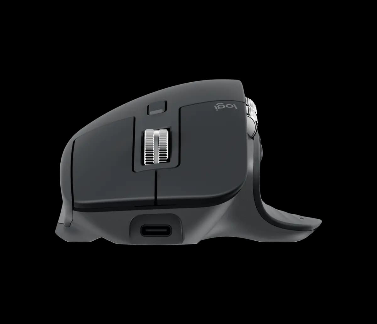 Logitech MX Master 3S for Business - Graphite [4.92 in (124.9 mm), 3.32 in (84.3 mm), 2.01 in (51 mm)]