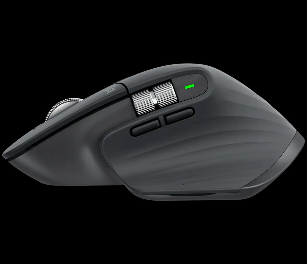 Logitech MX Master 3S for Business - Graphite [4.92 in (124.9 mm), 3.32 in (84.3 mm), 2.01 in (51 mm)]