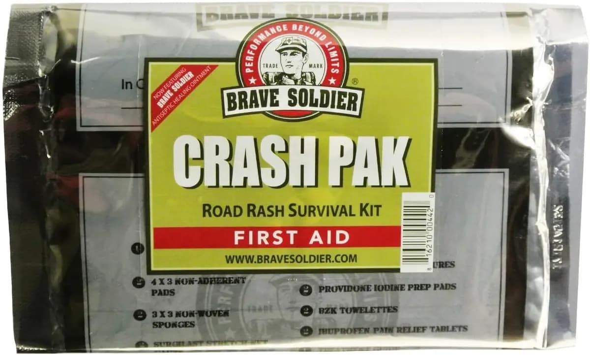 Brave Soldier Cyclist First Aid Kit Ã¢â‚¬â€œ Wound Ointment, Bandages, Pain Relief [Brave Soldier, 1, Cycling]