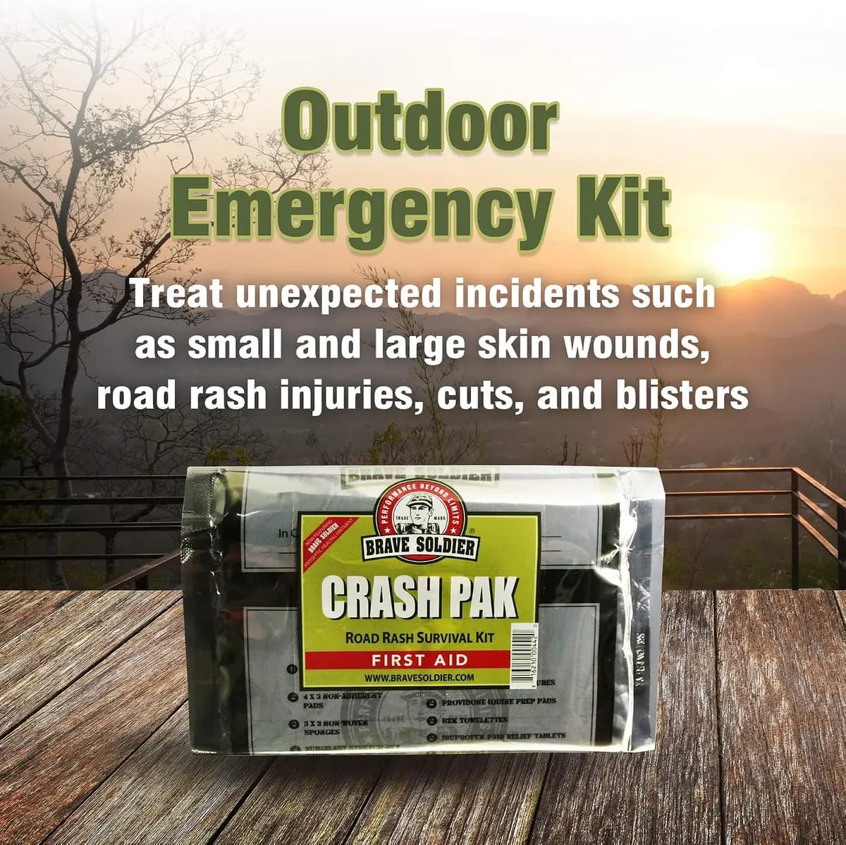 Brave Soldier Cyclist First Aid Kit Ã¢â‚¬â€œ Wound Ointment, Bandages, Pain Relief [Brave Soldier, 1, Cycling]