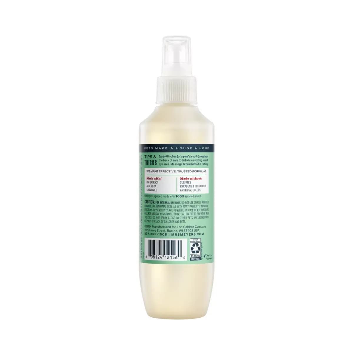 Mrs. Meyer's® Deodorizing Spritz No Rinse Dog Spray - Sweet Chamomile 8 oz [Intended For Dogs, Includes 1 - 8oz bottle, Dimensions "Unit Depth - 2.087in, Pet Weight No pet weight r