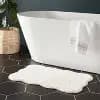 20"x30" Scallop Bath Rug Cream - Threshold™ [30 Inches (L), 20 Inches (W), Novelty (shape), 1]