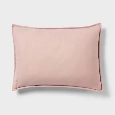 Room Essentials Standard Microfiber Quilt Sham Pink - Room Essentialsâ„¢ [100% Recycled Polyester, 0.25 Inches, 170]