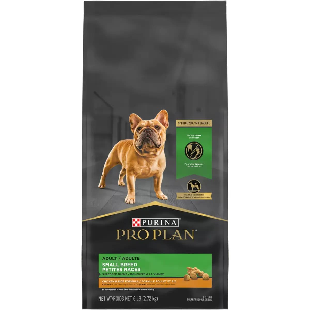 Pro Plan SAVOR Purina Pro Plan Small Breed Dry Dog Food Shredded Blend Chicken & Rice Formula With Live Probiotics [Species Dog, Brand Pro Plan SAVOR, Food Type Kibble, Crunchy, Ha