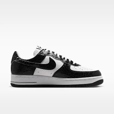 Nike Air Force 1 Men's Shoes Black/White/Black [Black/White/Black, Leather upper, Foam midsole]