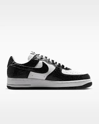 Nike Air Force 1 Men's Shoes Black/White/Black [Black/White/Black, Leather upper, Foam midsole]