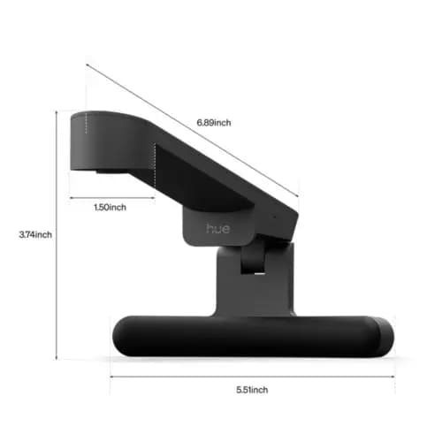 Philips Hue Screen Sync - Screen Mirroring with Camera [Cable length 2,000, Product height range 1-13/16 inch to 2-11/16 inch, Overall height 2-11/16 inch]
