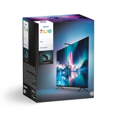 Philips Hue Screen Sync - Screen Mirroring with Camera [Cable length 2,000, Product height range 1-13/16 inch to 2-11/16 inch, Overall height 2-11/16 inch]