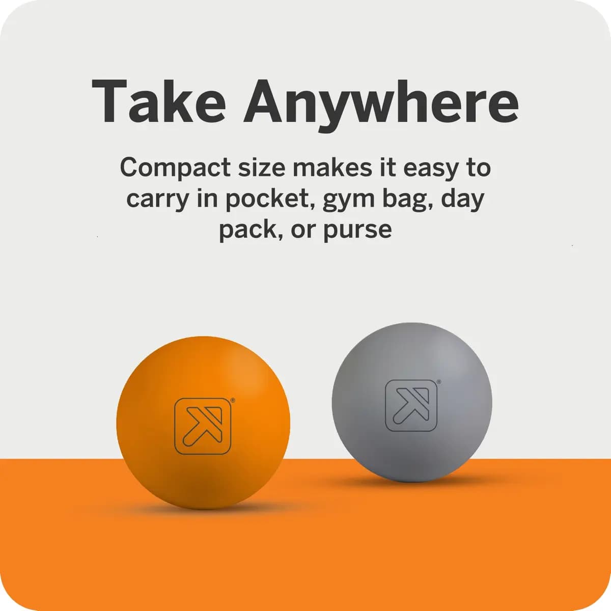 TriggerPoint Massage Lacrosse Ball 2-Pack [2.5 in diameter, 5.1 oz, 100% rubber]