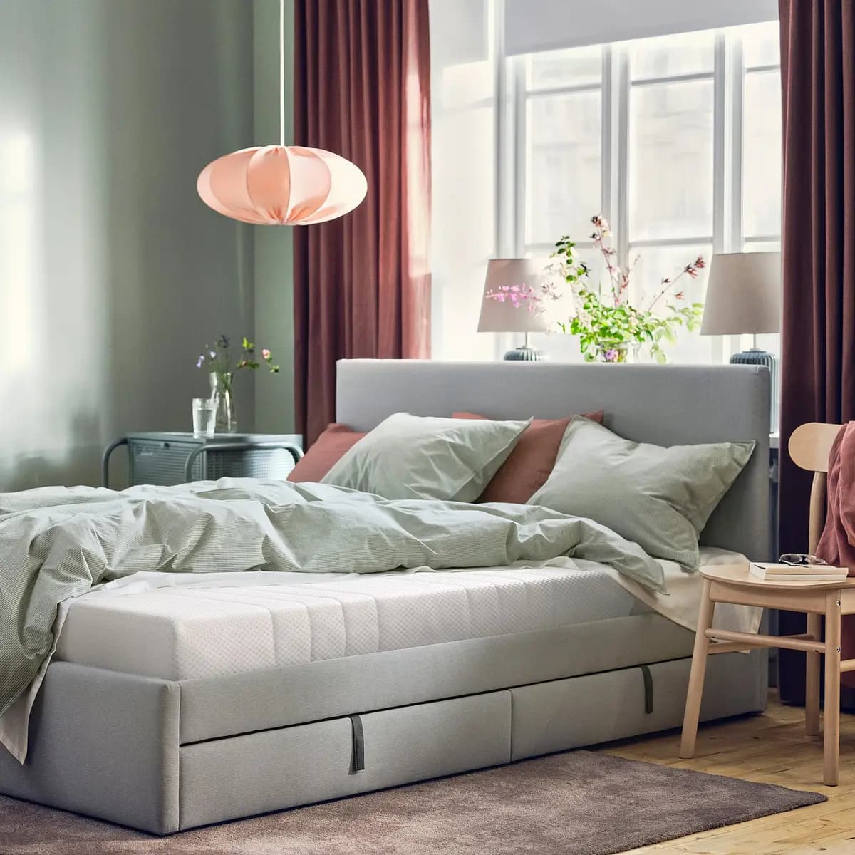 IKEA ÅSBYGDA Foam mattress, firm/white [Width 38 1/4 ", Length 74 3/8 ", Thickness 6 1/4 "]