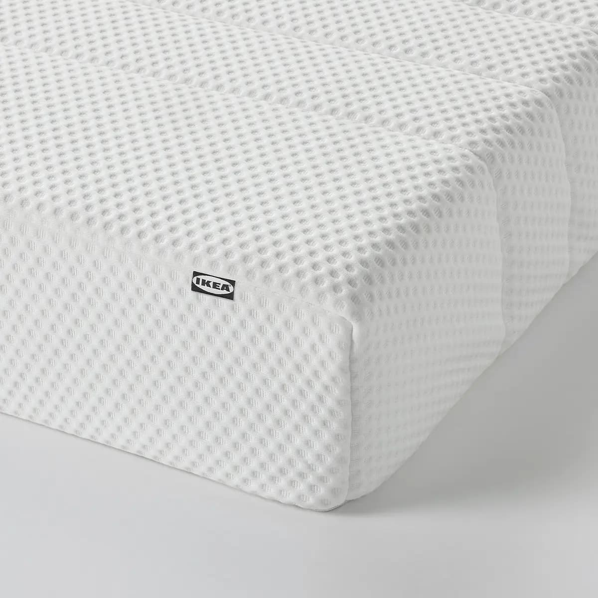 IKEA ÅSBYGDA Foam mattress, firm/white [Width 38 1/4 ", Length 74 3/8 ", Thickness 6 1/4 "]