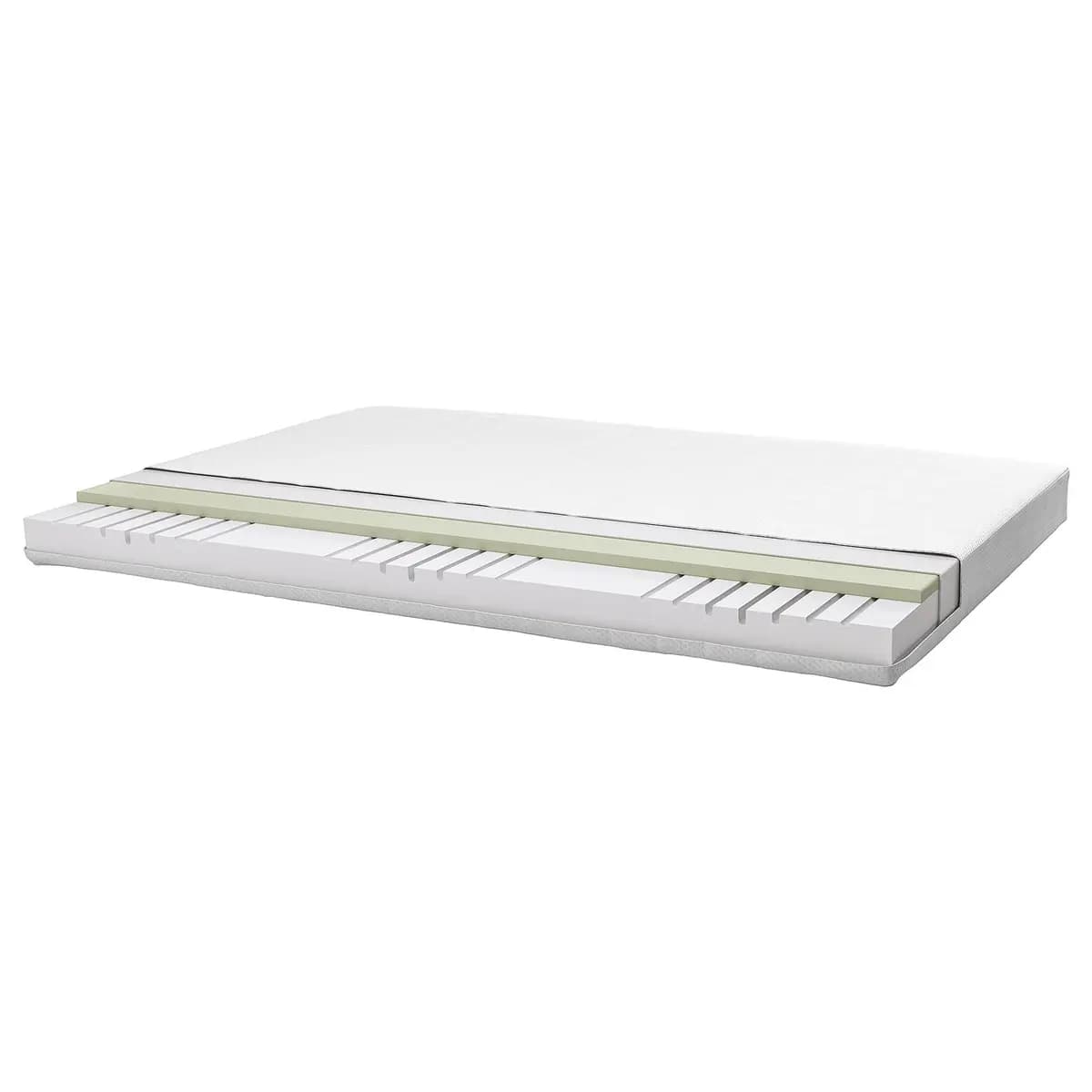 IKEA ÅSBYGDA Foam mattress, firm/white [Width 38 1/4 ", Length 74 3/8 ", Thickness 6 1/4 "]