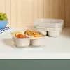 10pc (Set of 5) Plastic Divided Snack Food Storage Container Set Oatmeal - Room Essentials™ [Number of Pieces 10, Piece 1 6.5 Inches (W) x 1.99 Inches (H), Quanti, Piece 2 6.5 Inch