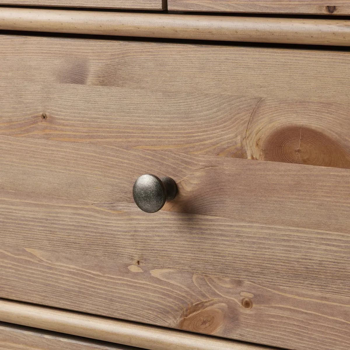 IKEA STOREMOLLA 8-drawer dresser, gray-brown stained 67 3/8x19 5/8x35 7/8 " [Depth 19 5/8 ", Drawer depth (inside) 15 3/4 ", Height under furniture 5 1/8 "]
