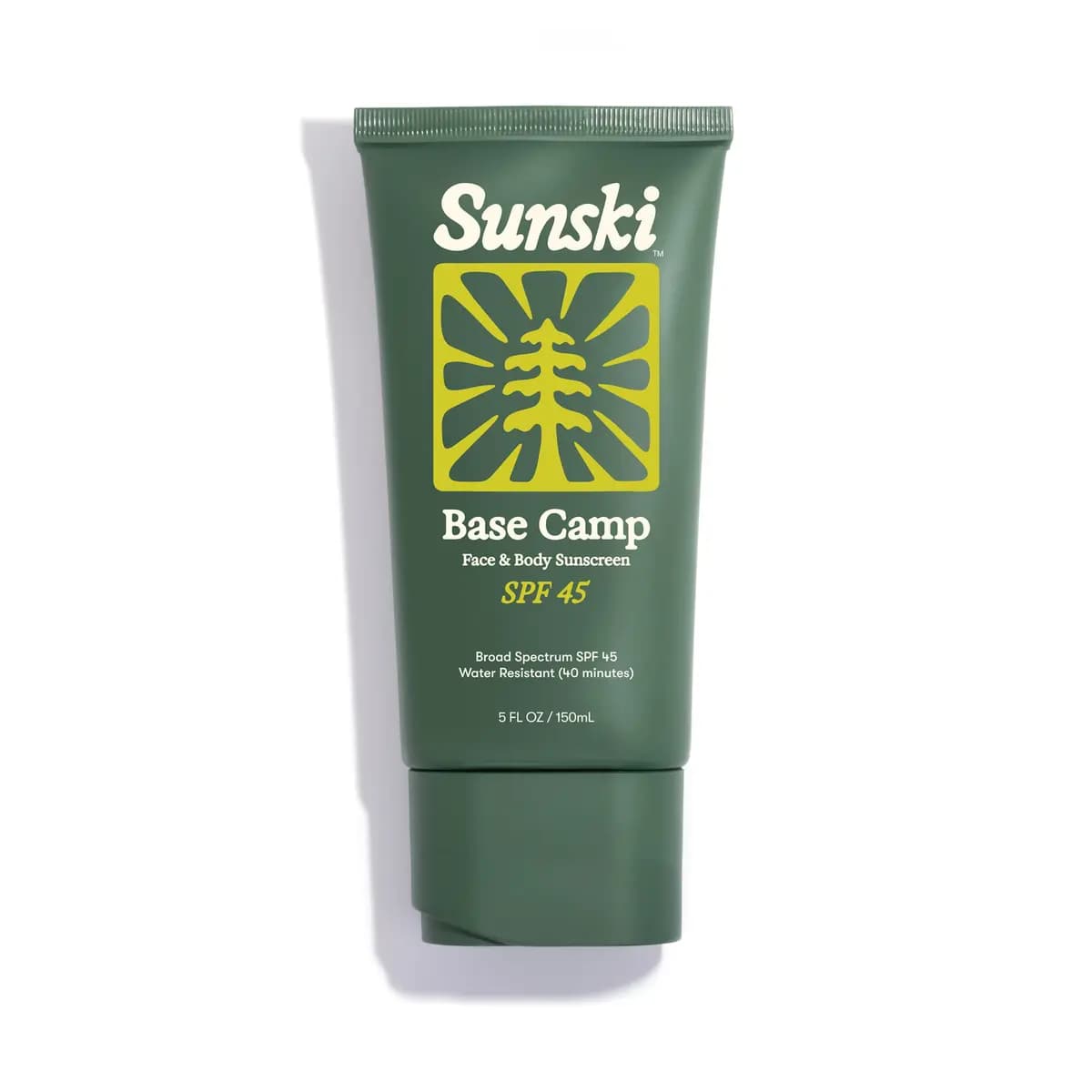 Sunski Base Camp SPF 45 Sunscreen 5 Fl oz / 150 mL [Broad Spectrum SPF 45 protection, Face + Body coverage, Lightweight, comfortable feel]
