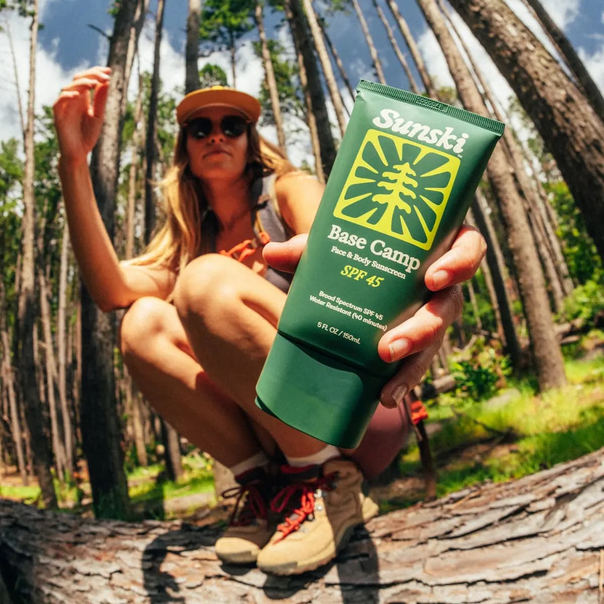 Sunski Base Camp SPF 45 Sunscreen 5 Fl oz / 150 mL [Broad Spectrum SPF 45 protection, Face + Body coverage, Lightweight, comfortable feel]