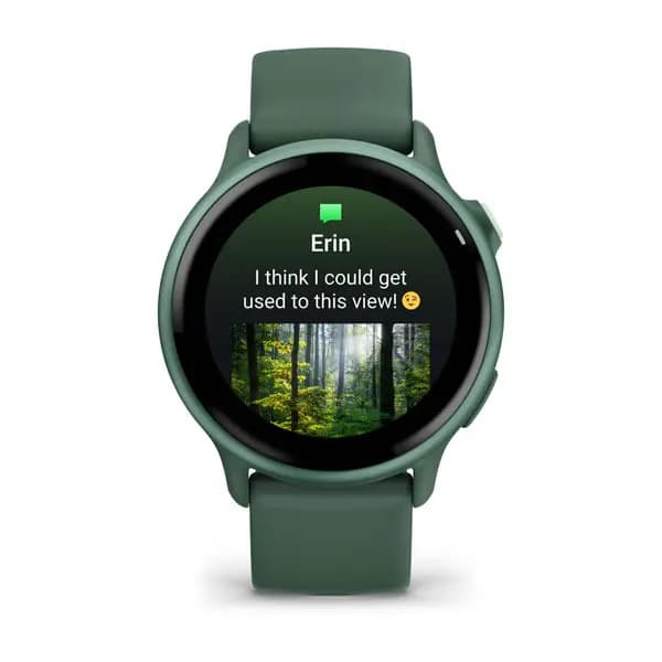 Garmin vívoactive 6 Metallic Jasper Green with Jasper Green Band [AMOLED (optional always-on mode), Swim, 5 ATM, 1.2" (30.4 mm) diameter]