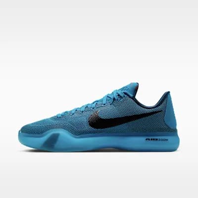 Kobe 10 Protro "Blue Lagoon" Basketball Shoes Blue Lagoon/Black [Blue Lagoon/Black, Rubber outsole, Low-cut collar]
